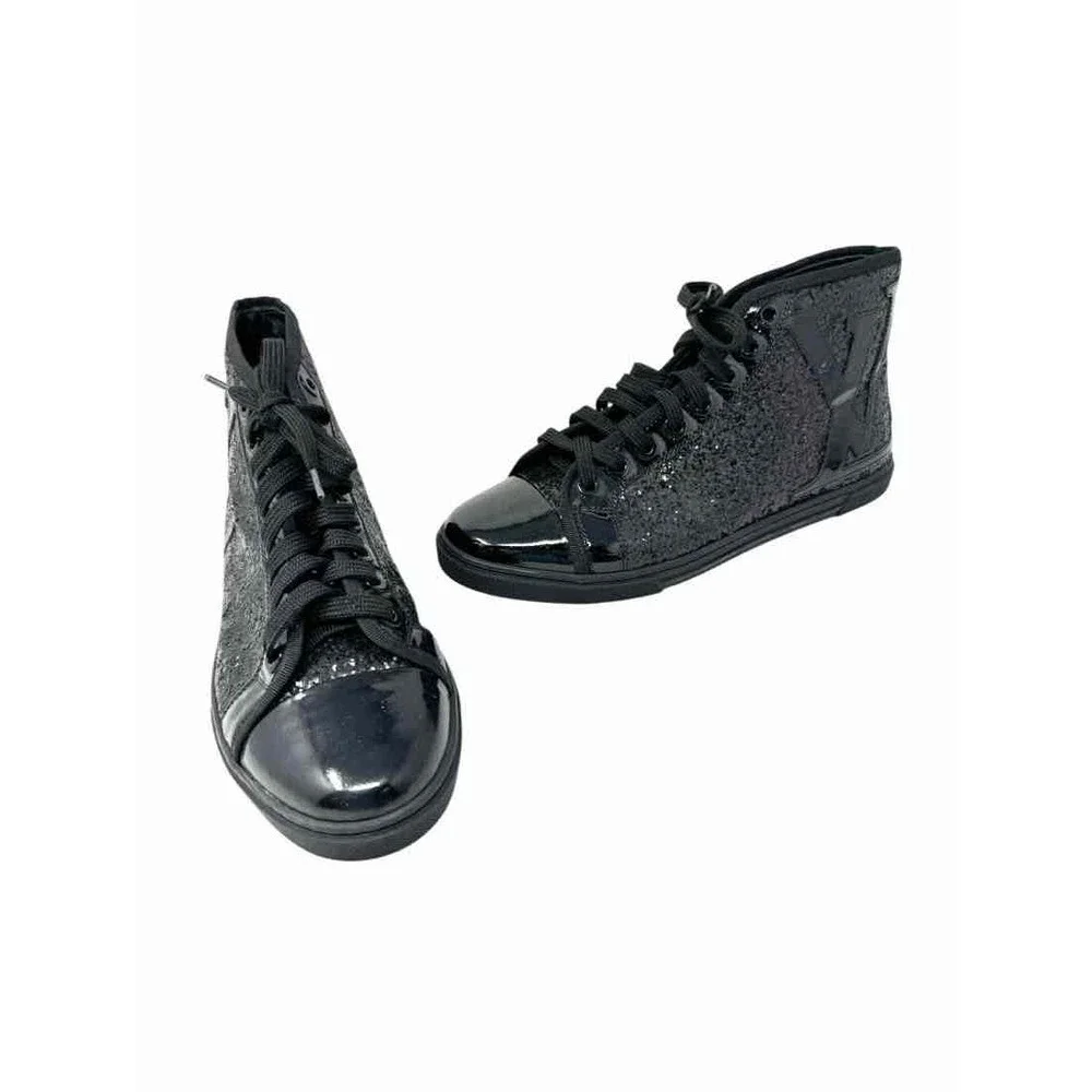 Shoe Size 38 Louis Vuitton Black Leather Luxury - Sneakers